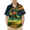 thumbnail image 5 of OGLCCG Kids Boys St. Patrick's Day T Shirts Shamrock Graphic Short Sleeve Button Down Tees Funny St Patty's Irish T-Shirt Tops 2-15 Years, 5 of 6