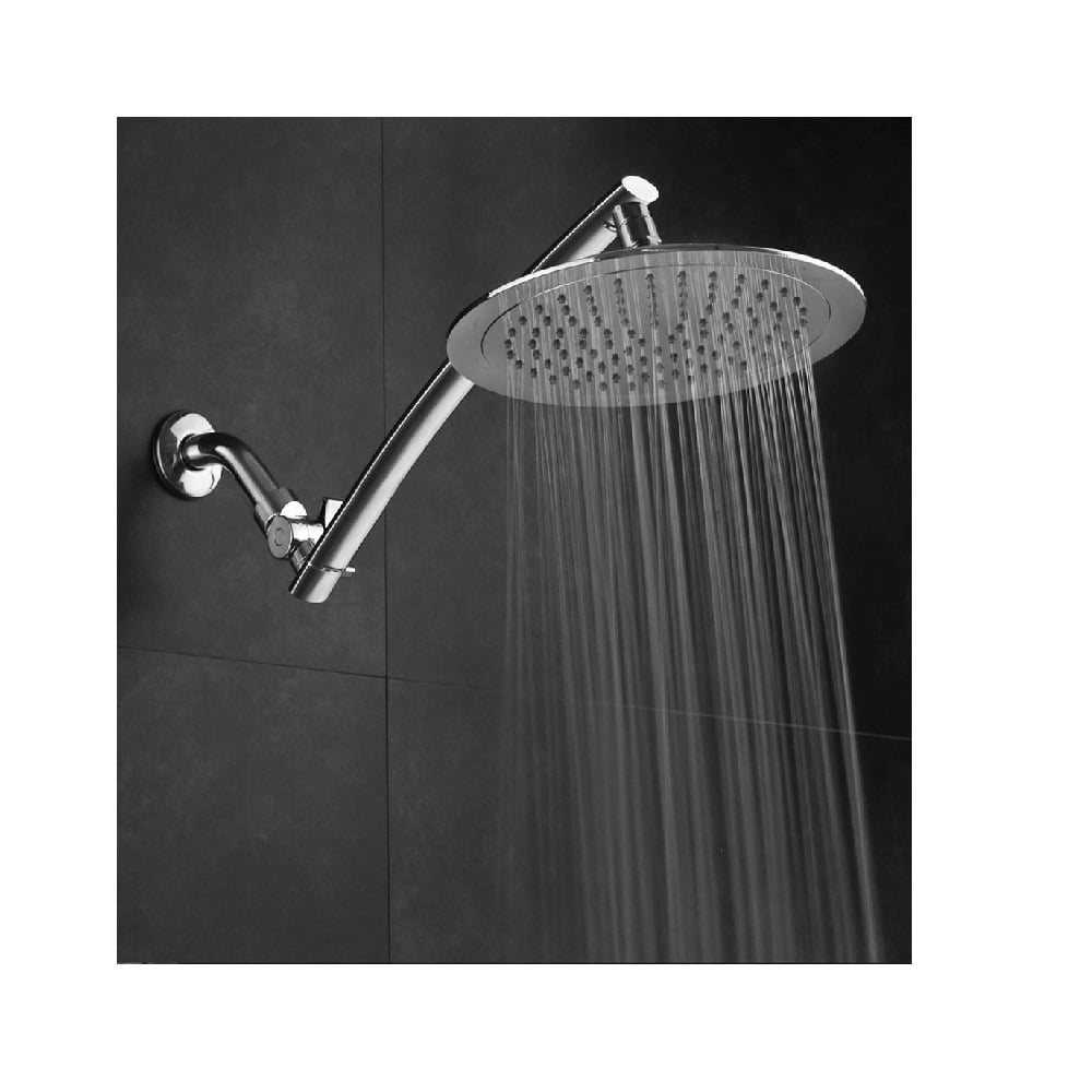 9inch Chrome Face Rainfall Shower Head with 15inch Extension Arm