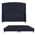 thumbnail image 1 of Box Base Cama King Size + Cabecera Sitka Azul, 1 of 7