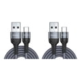 thumbnail image 1 of Sidaley Cable USB tipo C 5A para Mate 30 P30 P20 Pro Lite, de carga rápida USBC tipo C, Cable de USB-C gris 1m 2piezas, 1 of 5