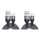 thumbnail image 4 of Sidaley Cable USB tipo C 5A para Mate 30 P30 P20 Pro Lite, de carga rápida USBC tipo C, Cable de USB-C gris 1m 2piezas, 4 of 5