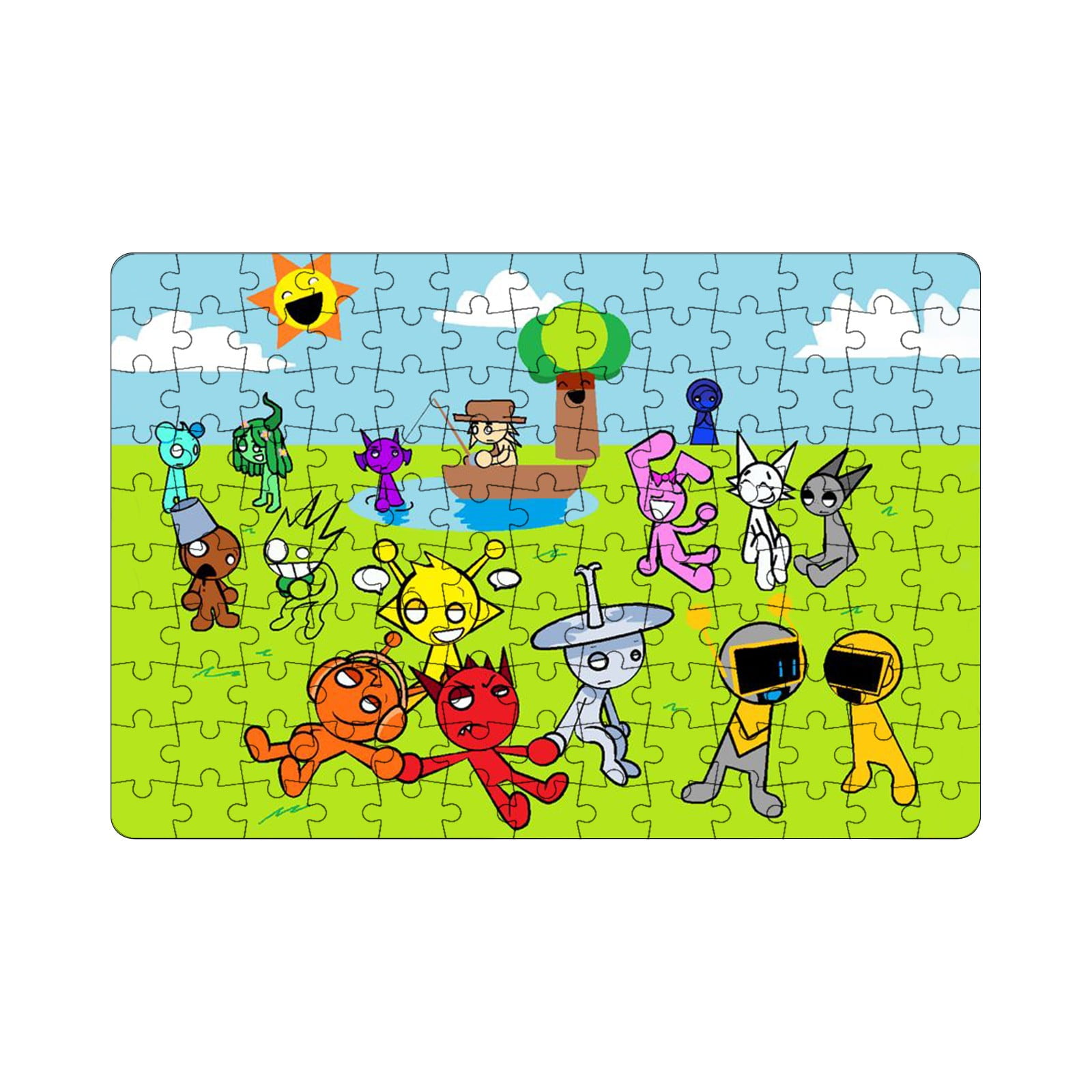 Sprunki Toys - Sprunki Puzzle 130 Pieces of Wooden Fun Sprunki Puzzle ...