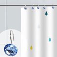 thumbnail image 3 of serony 12pcs Round Rolling Shower Curtain Hooks Acrylic Rhinestones Rolling Shower Curtain Bath Bathroom Window Screen Drapery Rod Hanging Hook Ring, 3 of 9