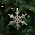 thumbnail image 4 of Fiudx Colgante de Copo de Nieve Navideño, Decoración Dorada Brillante, Material Irrompible, Versátil para Árbol o Corona, Ambiente Festivo, 4 Tamaños Disponibles, 1 Pieza Por Juego, 4 of 6