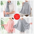 thumbnail image 5 of Comfortable Baby Feeding Shawl Cotton Privacy Protecor Nursing Sleeve Wearable Shawl for Mom Outdoor Use, 5 of 9