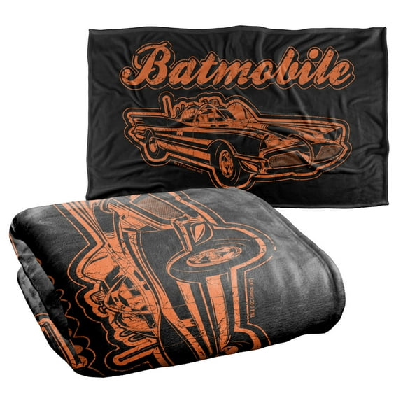 Batman Batmobile Silky Touch Super Soft Throw Blanket 36" x 58"