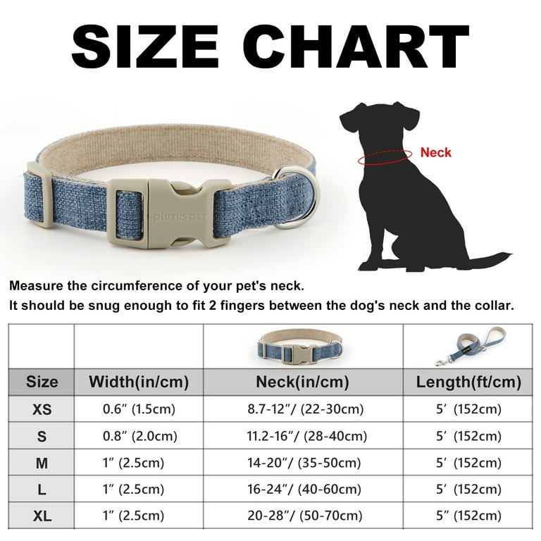 Plutus Pet Cotton Hemp Collar and Leash Set, Adjustable photo 6
