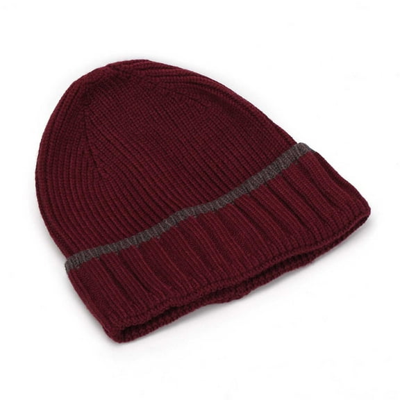 PureCasa Women's Beanie Knitted Hat Warm Solid Color Cozy Plush Sherpa Lined Ribbed Cuff Winter Hat for Women