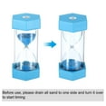 thumbnail image 4 of Uxcell 3 Min Sand Timer, Hexagon Small Sandy Clock, Count Down Sand Glass Sky Blue, 4 of 5