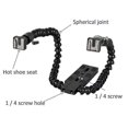 thumbnail image 3 of Flexible Dual Arm Hot Shoe Flash Bracket Mount Holder for Macro Shot Camera Accessories, 3 of 5