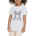 thumbnail image 3 of Tiijoy Girls Easter Bunny Shirt Cute Short Sleeve Crew Neck T-Shirt for Kids, Sizes 2-8, 3 of 3