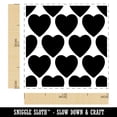 thumbnail image 2 of Heart Pattern Background Self-Inking Rubber Stamp Ink Stamper - Orange Ink - Small 1 Inch, 2 of 7