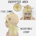 thumbnail image 5 of 613# Human Hair Bob Wig Straight 13x4 Lace Front Wig Brazilian Remy Hair Wigs 12inch for Women Pre Plucked With Baby Hair Hair Replacement, 5 of 5