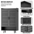 thumbnail image 3 of Scohul 6-Tier Shoe Cabinet with 2 Shutter Doors, Adjustable Shelves, Holds 30 Pairs for Entryway,Black, 3 of 8