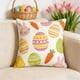 thumbnail image 5 of Funda de almohada de peluche con diseño de huevo de Pascua y zanahoria | Funda de cojín corta de piel sintética para sofá y cama | Funda de almohada decorativa para primavera y fiestas, 5 of 7