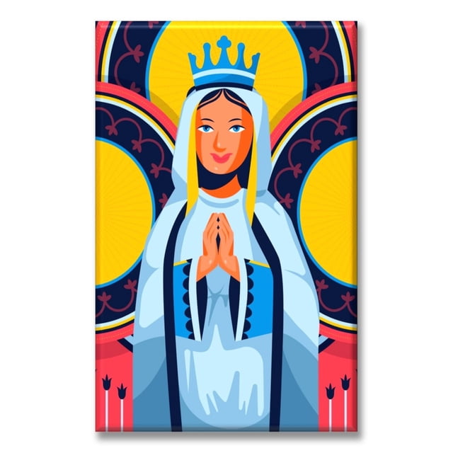 Cuadro Canvas Pixtreats Dibujo Virgen 40X60 cm