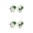 thumbnail image 2 of Injueey Ramillete de flores artificiales Decoración romántica para dama de honor Muñeca y Pecho 2Conjunto, 2 of 6