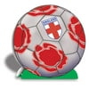 Club Pack of 12 Gray, Red and White 3-D "England" Soccer Ball Centerpieces 10"
