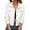 White, variant on Women Oversized Denim Jacket Embroidered Pearls Beading Color: White Size: XXL