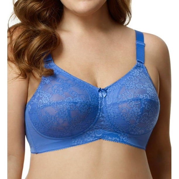 Lilyette by Bali Womens Tailored Minimizer Bra with Lace Trim -  Best-Seller, 36 