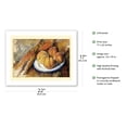 thumbnail image 2 of Four Peaches on a Plate (Quatre pêches sur une assiette) - From an Original Color Painting by Paul Cézanne - Bamboo Fine Art 290gsm Paper (Unframed) 17x22in, 2 of 4
