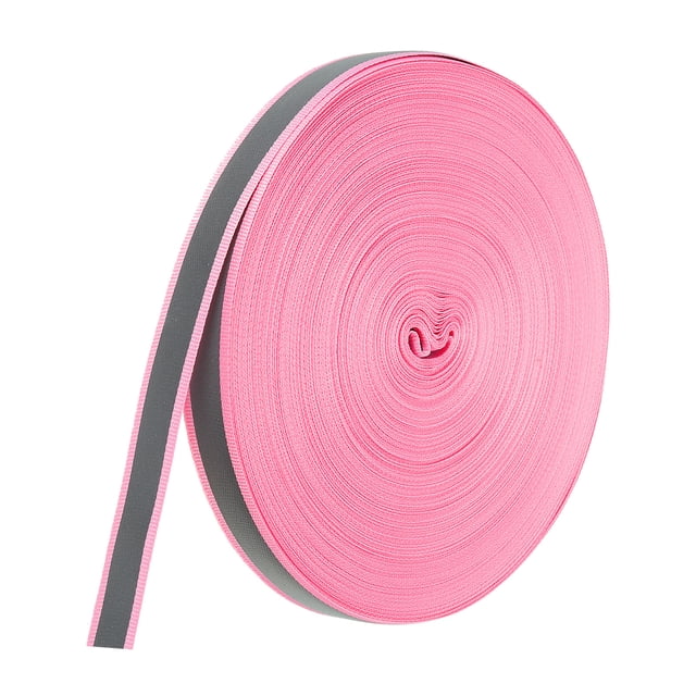 Unique Bargains Bande Réfléchissante, 15mm x 50 Yards Bande Réfléchissante, Rose