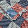 thumbnail image 6 of JML Quilt Set, Queen, Navy & Red Stars, 3 Piece, 6 of 7