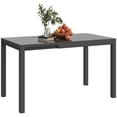 thumbnail image 1 of Outsunny Extendable Patio Dining Table, Outdoor Dining Table, Dark Grey, 1 of 10