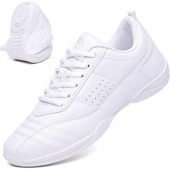 Cheer Shoes for Women White Cheerleading Dance Shoes Girls Tennis Sneakers Athletic Sport Training Shoes