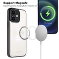 thumbnail image 5 of for iPhone 12 Mini Case Wallet with Card Holder for Women Men Compatible with Magsafe Wallet Detachable Magnetic 2 in 1 Stand Credit Card Slots PU Leather Shockproof Phone case-Off, White, 5 of 10