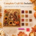 thumbnail image 6 of DIY Autumn Pearl Art Kit Fall Harvest Diamond 3D Beads Painting for Adults Beginners, Seasonal Home Wall Decor, Thanksgiving Craft Gift, 6 of 7
