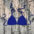 thumbnail image 3 of EHRWE Women's Bikini Top Ladies Casual Hand Crocheted Solid Color Swimsuit Bikini Swimsuit Top Beachwear, 3 of 3
