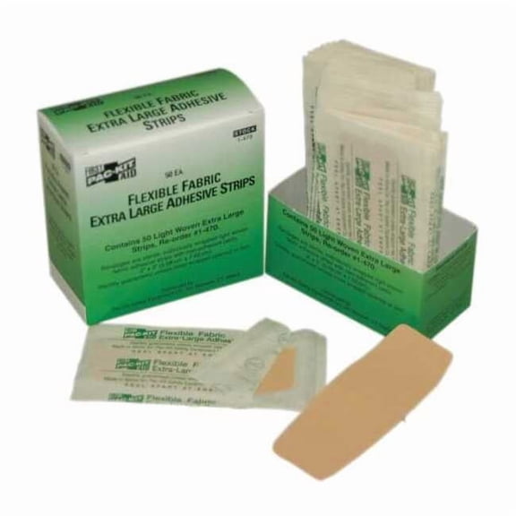 First Aid Only Bandage, Beige, Fabric, Box, PK50 1-470