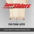thumbnail image 5 of Super Sliders 1/2 x 4" Rectangle Self-Stick Furniture Sliders for Carpet, Beige (24 Pack), 5 of 10