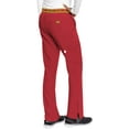 thumbnail image 2 of Med Couture Women's 8758 "Flow" Elastic Waist Cargo Scrub Pant -Red-Medium Tall, 2 of 4