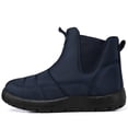thumbnail image 2 of FAMITION Womens Winter Snow Boots Warm Faux fur Lined Ankle Boot Waterproof Slip On Short Booties Comfortable Outdoor Walking Boots Blue Size 7, 2 of 4