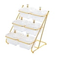 thumbnail image 4 of CUTICATE 3 Tier Dried Fruit Dish Storage Container Nuts Tray for Cupcake Nuts Candies Clear, 4 of 8