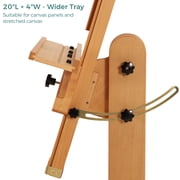 VISWIN Extra-Large Studio Easel, Hold Canvas to 71, Tilts Flat - Natural