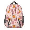 thumbnail image 3 of Pioneer Flower Floral Print Pattern Backpack for School, Cute School Bag with Adjustable Shoulder Straps and Padded Back, 16.9"x12.6"x5.9", 3 of 5