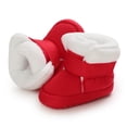 thumbnail image 4 of Baby Boys Girls Winter Warm Snow Booties,Cotton Cozy Fleece Anti-Slip Sole Soft Prewalker Newborn Boots, 4 of 9