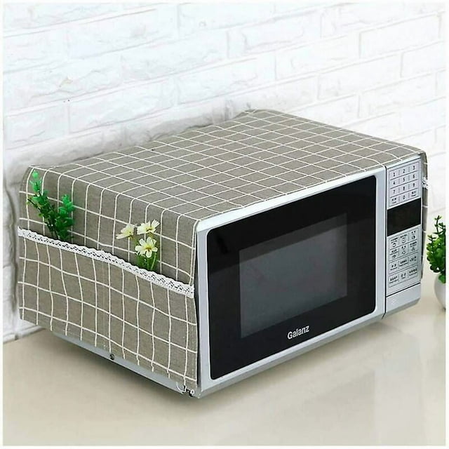 Housse de Four à Micro-Ondes - Housse de Grille-Pain - Housse de Décoration de Meubles - Housse de Micro-Ondes - Housse de Micro-Ondes - Tissu en Lin Résistant