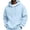 3# Light Blue, variant on Men Hoodie Sweatshirt Pullover with Kangaroo Pocket Lightweight Casual Hooded Top Apparel for Spring Fall Wear Wine S