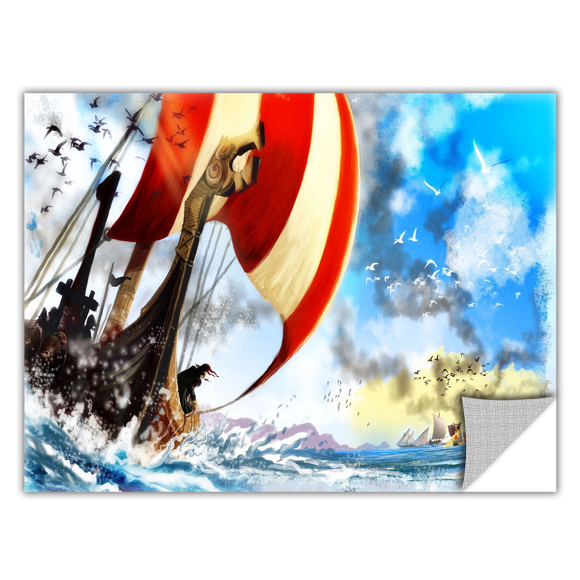 ArtApeelz Luis Peres "Old Times 3" Removable Wall Art Graphic
