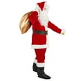 thumbnail image 2 of Santa Claus Costume for Men Santa Suit Adults 11PCS Professional Deluxe Red Velvet Christmas Clause Outfit Cosplay, 2 of 6