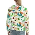 thumbnail image 7 of Xecao Floral Vintage Pattern Hoodies for Women Sweatshirts Long Sleeve Sweatshirts Pullover Outfits with Pocket-Small, 7 of 7