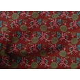 thumbnail image 4 of oneOone Cotton Poplin Fabric Leaves & Floral Block Print Sewing Fabric BTY 42 Inch Wide, 4 of 4