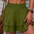 thumbnail image 1 of WILLBEST Pantalones Casuales de Mujer, Moda, Color Sólido, Pierna Ancha, Pantalones Cortos, Culottes Casuales para Uso Diario Mediana, 1 of 5