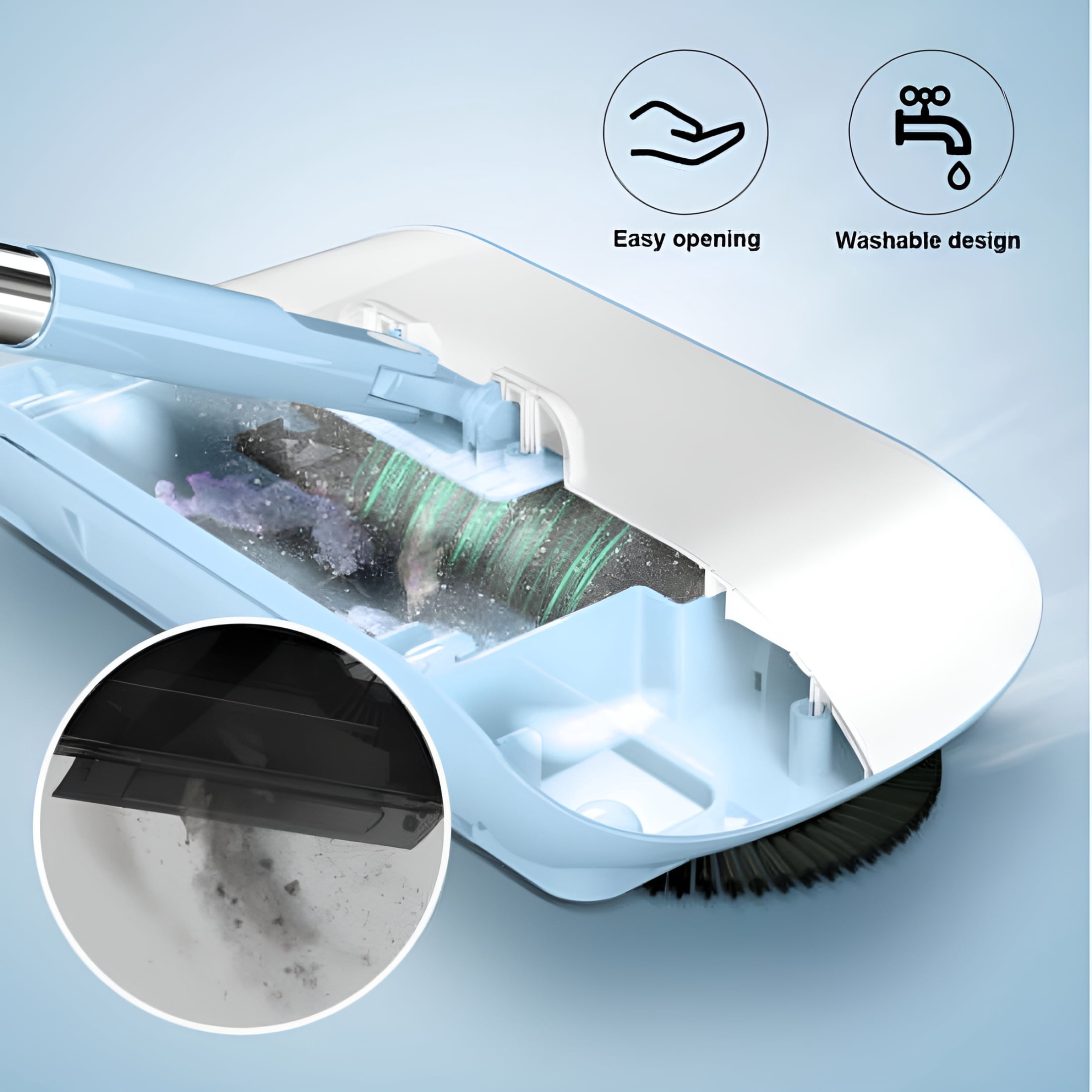 ACDANC 2026 New Hand Push Sweeper for Home,Office,Garden,Garage,Shop