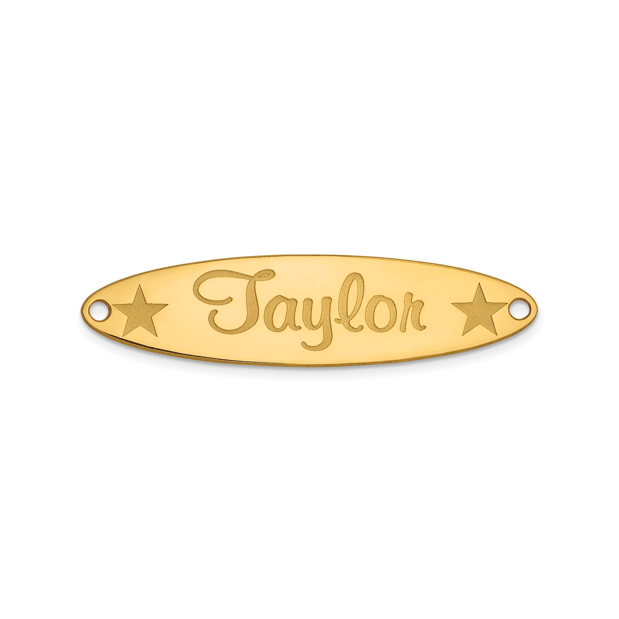 10k Oval with Star Name Plate Flyer Pg. 4 in 10k Yellow Gold