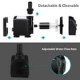 thumbnail image 2 of Growneer Submersible Pump 30W Ultra Quiet Fountain Water Pump, 2000L/H, with 7.2ft High Lift, 2 of 6